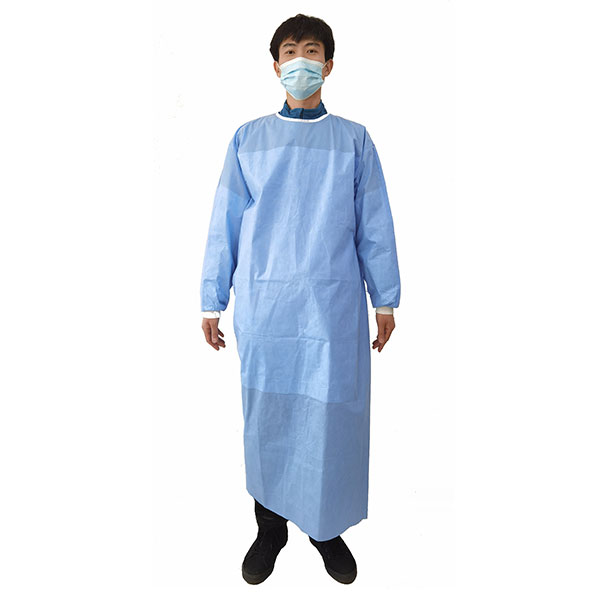 Enhanced isolation gown,surgical gown Four belt - Three resistances SMS three resistances fabric）